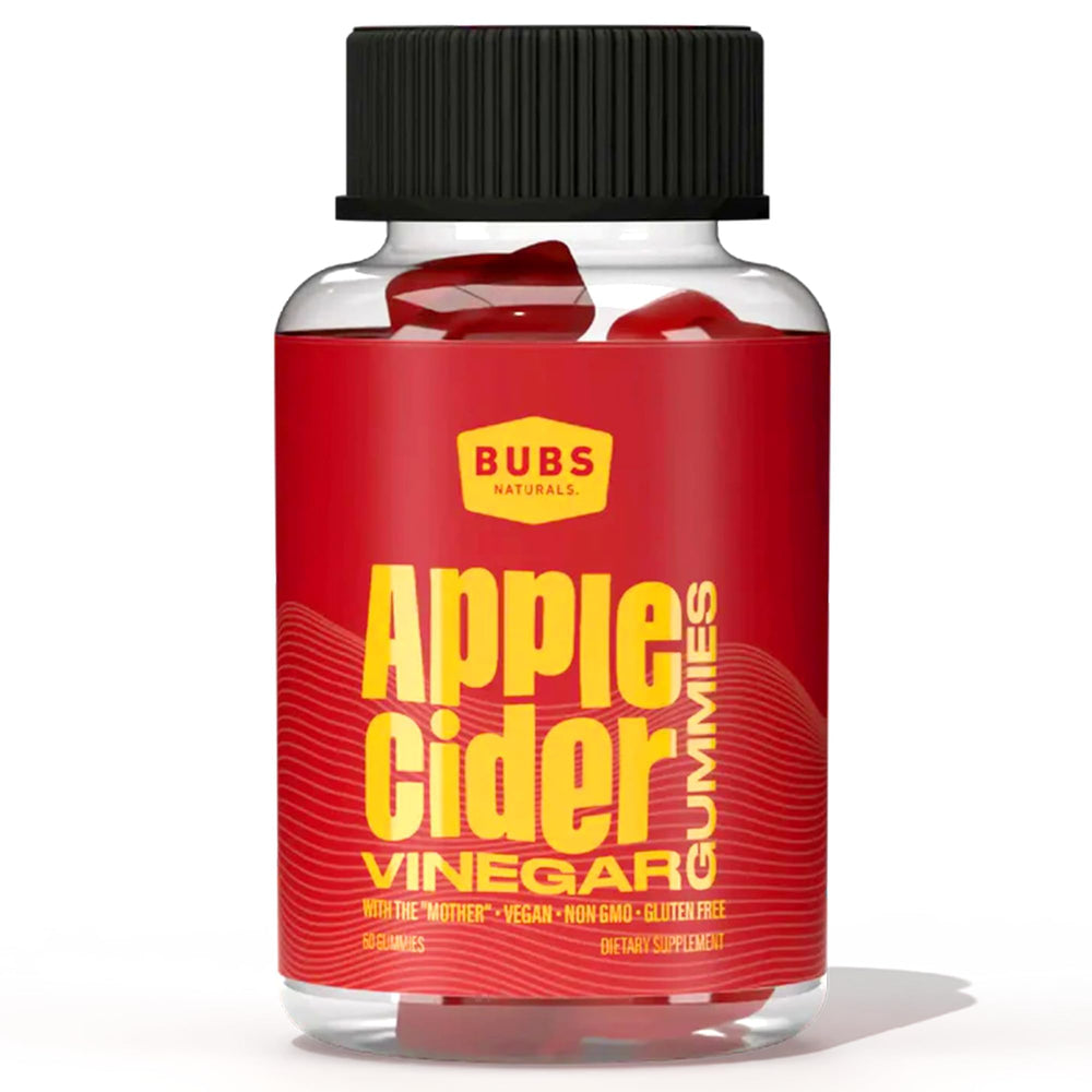 BUBS Naturals ACV Gummies bottle for daily wellness with The Mother