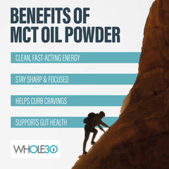 BUBS Naturals MCT Oil Powder in coffee delivering dairy-free creaminess.