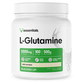 Bucked Up L-Glutamine 500g container ready for daily mixing.