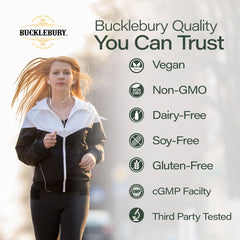 Bucklebury Irish Sea Moss Gummies ingredients list highlighting flavors and minerals
