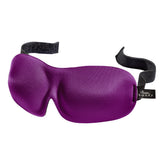 Bucky 40 Blinks eye mask front view in plum blocks light for restful sleep.
