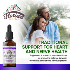 Bugleweed tincture dropper close-up highlighting premium organic glycerin base