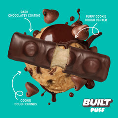 Built Bar Puff Cookie Dough Chunk nutrition label highlights 15g protein.