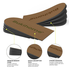 Bukihome strong adhesive tape keeps heel lift layers bonded for durability