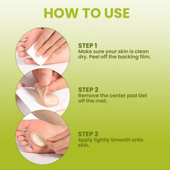 Bukihome felt callus pad positioned inside a shoe for protection