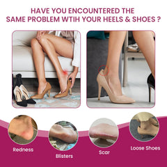 Bukihome heel pad close-up gel highlights high-density silicone for comfortable wear