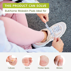 Beige Bukihome pads fit inside various shoes for all-day comfort