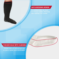 Bulinlulu bariatric hospital socks, one-size-unisex, secure top grip