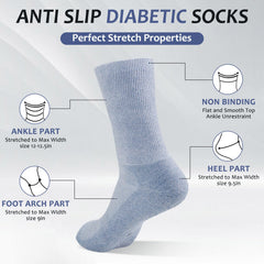 Bulinlulu bright-colors diabetic socks add style and visibility.