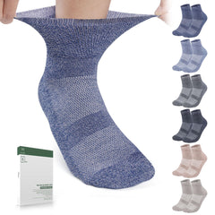 Bulinlulu diabetic socks with a loose ankle-top for unrestricted comfort.