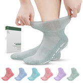Bulinlulu diabetic socks with grippers pack showing non-binding ankle design for comfortable wear