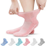 Bulinlulu diabetic socks with grips bottom provide slip resistance for safer daily activities.