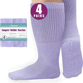 Bulinlulu extra-width socks with top stretch for swollen feet and roomy comfort.