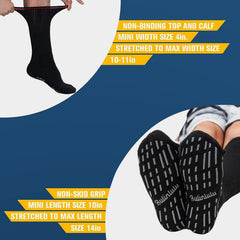 Bulinlulu hospital grip socks with anti-slip top for secure wear.