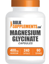 BulkSupplements Magnesium Glycinate capsules bottle for daily wellness
