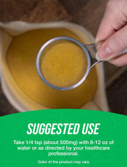 BulkSupplements Organic Rosehip Extract Powder in smoothie shows vibrant natural color.