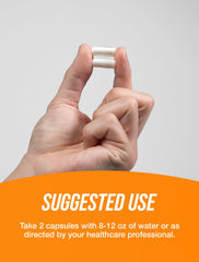 BulkSupplements Acetyl L-Carnitine pouring capsules into hand for daily use.