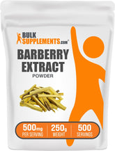 BulkSupplements Barberry Extract Powder bottle for vegan, gluten-free daily wellness.