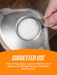 BulkSupplements Chondroitin Sulfate powder with scoop for precise daily dosing.