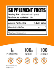 BulkSupplements chondroitin sulfate powder unflavored mix into shakes