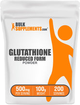 BulkSupplements Glutathione Reduced Powder pour into a glass for daily wellness