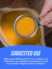 BulkSupplements Riboflavin powder being poured into a cup for daily use.