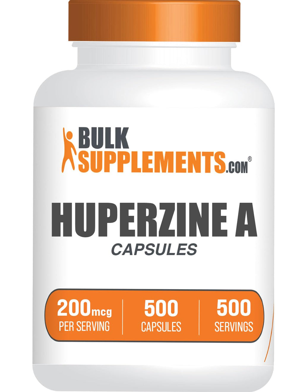 BulkSupplements Huperzine A bottle with label, convenient daily nootropic option.