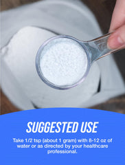 BulkSupplements Magnesium Orotate powder pour into a glass for mixing