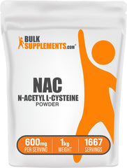 BulkSupplements NAC powder container for easy daily NAC dosing