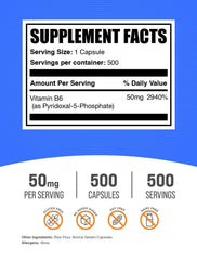 Closeup of P5P capsules highlighting smooth texture and easy one-capsule-per-serving format.