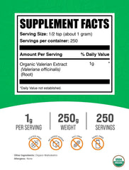 BulkSupplements valerian root powder visual ready for custom blends.