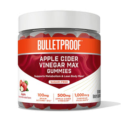 Bulletproof Apple Cider Vinegar Max Gummies in a 60-count bottle for cravings support.