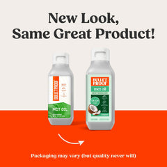 Bulletproof MCT Oil pour demonstrates easy addition to beverages for sustained energy.