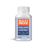 Bulletproof Sleep Mode bottle on nightstand promoting restful rest