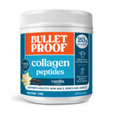 Bulletproof Vanilla Collagen Powder in a jar with MCT oil, for smooth coffee add-ins.
