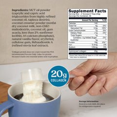 Pour into coffee to create a creamy vanilla protein boost.