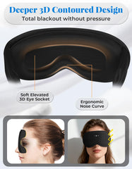 BULYPAZY sleep mask with built-in Bluetooth headphones for bedtime listening.