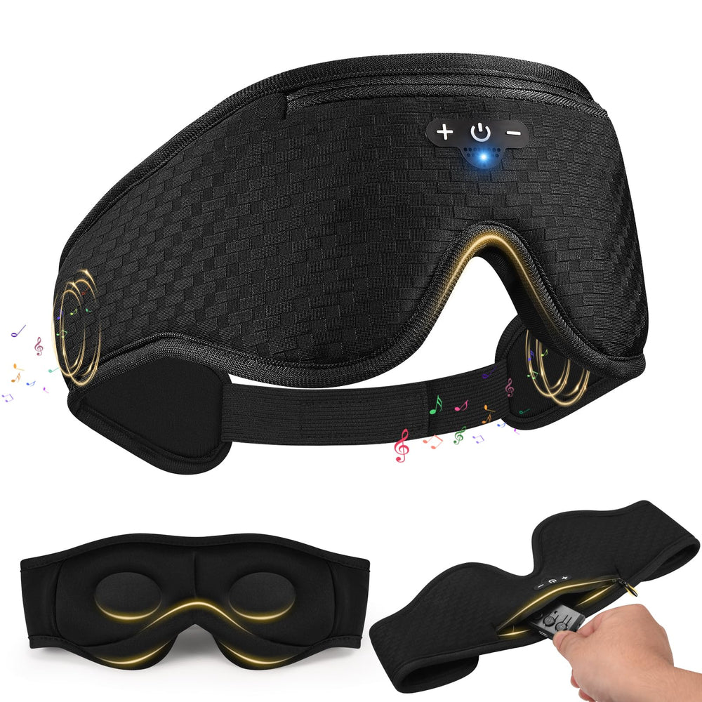 Bulypazy máscara dormir 3D contorneada bloquea la luz para dormir mejor