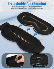 BULYPAZY breathable fabric and 3D contour minimize eye pressure during sleep.