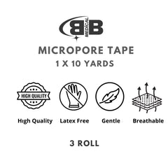BB Micropore Tape packaging by Bunny Buggs, 3-count pack for versatile tasks.
