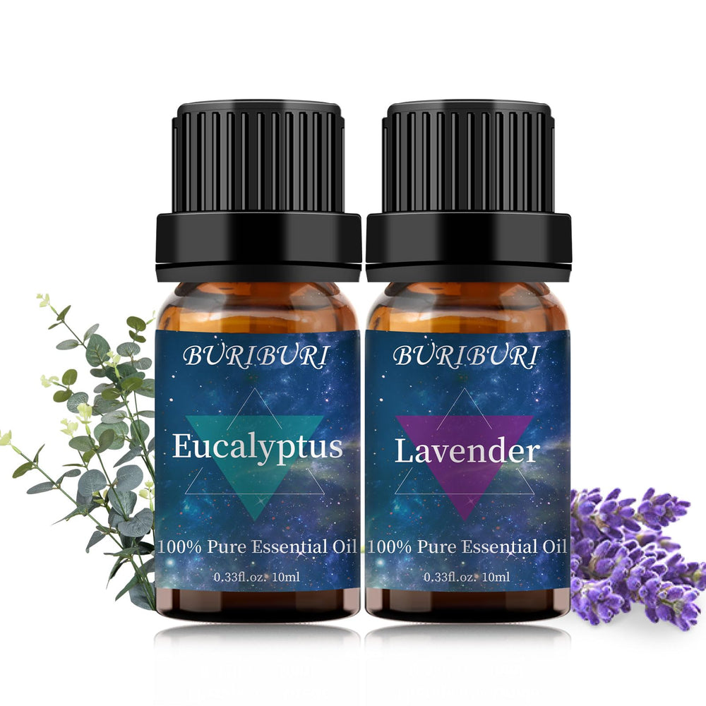 BURIBURI Lavender oil bottle in amber glass for diffusers.