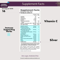 Buried Treasure ACF immune label closeup shows clean-label ingredients