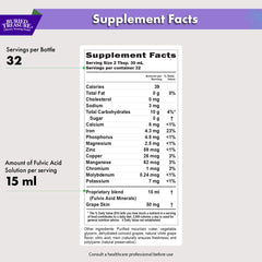 Pour Buried Treasure Fulvic Minerals grape into water for hydration.