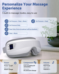 Burrki Eye Massager folds flat for easy packing and travel.