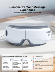 Burrki Eye Massager with five modes enables personalized, soothing routines.