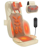 BWPIWPR shiatsu neck-back cushion in use provides targeted relief after desk work.