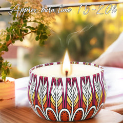 BXGRH long-burning soy wax candles provide steady fragrance without overpowering a room.