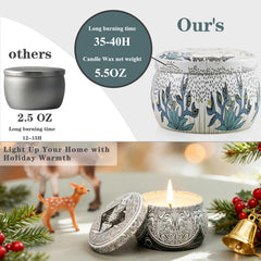 BXGRH Mystical candle set six jars display highlights scent variety.