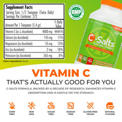 C-Salts buffered powder scoop for easy daily dosing