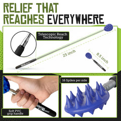 Cactus Scratcher dual-ended back scratcher for gentle and deep relief.